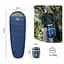 Спальник Naturehike MJ 600 (CNK2300SD014) -5°C з капюшоном - темно-блакитний - мініатюра 2