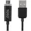 Кабель Toto TKG-12 LED lighting USB cable II microUSB 1m Black - миниатюра 1