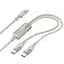 Кабель Hoco U139, 2 в 1 Type-C to Type-C/ Type-C PD 100W 1.2 м золотистый - миниатюра 1