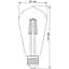 LED лампа Titanum Filament ST64 6W E27 2200K бронза (TLFST6406272A) - мініатюра 3