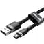 Кабель Baseus Cafule Cable USB to MicroUSB 2.4A 1m CAMKLF-BG1 Black - миниатюра 1