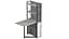 Стіл книжка з етажеркою Практик 2 Ferrum-decor 1555x640x990 Чорний метал ДСП Бетон 16 мм (FRD-104631) - мініатюра 4