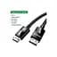 Кабель мультимедийный DisplayPort M to DisplayPort M 1.0m V1.4 braided DP114 black Ugreen (80390) - миниатюра 3