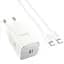 Адаптер сетевой HOCO Type-C to Type-C cable Vista 1-й порт charger N43 |Type-C, QC/PD, 30W/3A| - миниатюра 1