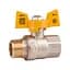 Кран кульовий SD Plus 3/4" ВЗ для газу (метелик) SD607NG20PN40 - мініатюра 1