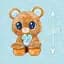 Мягкая игрушка Peekapets Медведь коричневый 30 см (907867) - миниатюра 6