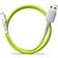 Дата кабель USB 2.0 AM to Micro 5P 1.0m Soft white/lime Pixus (4897058531176) - мініатюра 3