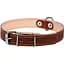 Нашийник подвійний Collar, шкіра, 27-35х1,4 см, коричневий - мініатюра 1