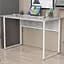 Стіл письмовий Коді Ferrum-decor 75x100x70 Білий метал ДСП Бетон 32 мм (FRD-106601) - мініатюра 1