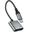 Перехідник Hoco UPA34 Type-C to Type-C + 3.5mm Metal gray - мініатюра 6