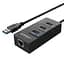 USB-хаб ORICO USB 3.0 3 порти + RJ45 (HR01-U3-V1-BK-BP) - мініатюра 1