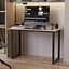 Стол письменный Кнап 2 Ferrum-decor 750x1400x600 Черный металл ДСП Дуб Сан-Марино 16 мм (FRD-106403) - миниатюра 1
