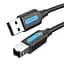 Кабель для принтера Vention USB 2.0 AM/BM 10.0m ferrite black (COQBL) - миниатюра 1