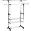 Вішалка для одягу Triple Stand Hanger подвійна телескопічна 3 полиці для взуття 160х80х38 см (Triple Stand Hanger_704) - мініатюра 1