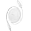 Кабель Baseus Free2Pull Mini Charging Cable Type-C to Type-C 60W 1m P10364500211-01 White - миниатюра 1