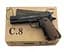 Іграшковий пістолет для страйкболу Airsoft Gun C.8 реалістична ігрова модель Чорний - мініатюра 2