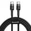 Кабель Baseus Cafule Cable Type-C to Type-C 20V 3A 2m CATKLF-HG1 Black - миниатюра 1