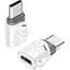 OTG-адаптер XO NB256G Micro female to Type-c male connector with lanyard Білий - мініатюра 1