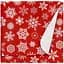Пелюшки фланелеві Cosas Winter 100х120 см (FlannelDiapers_SnowflakesWhiteRed_100x120) - мініатюра 1