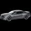 Машинка Uni-fortune Chevrolet Camaro, 1:32, чорний (554005M) - мініатюра 1