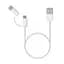 Кабель USB Xiaomi Mi 2-in-1 USB Cable (Micro USB to Type C) 30cm (SJV4083TY) - мініатюра 2