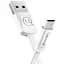 Кабель Usams SJ201 U2 Micro Flat Data Cable 1.2 м Білий - мініатюра 1