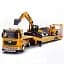 Екскаватор і контейнерний напівпричіп 1:40 Scale Alloy Construction Truck Set - мініатюра 1