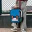 Рюкзак стильний 2Д Синій Stylish Backpack 2D Blue 40x36x12 - мініатюра 2