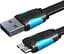 Кабель Vention USB 3.0 - Micro-B для HDD плоский 5 Гбіт/с 0.25 м Чорний (VAS-A12-B025) - мініатюра 2