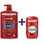 Набір: Гель для душу-шампунь Old Spice 3 в 1 Captain 1 л + Твердий дезодорант Old Spice Deep Sea 50 мл - мініатюра 1