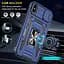 Ударостійкий чохол Camshield Army Ring для Apple iPhone X / XS (5.8) Синій / Navy - мініатюра 3
