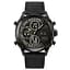Наручний годинник чоловічий 017 Black Leather Awarder acs0031982 - мініатюра 1