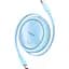 Кабель Baseus Free2Draw Mini Retractable Charging Cable Type-C to Type-C 100W 1m P10364500311-00 Blue - миниатюра 1