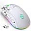 Миша бездротова Imice HYSJ Т90 2.4G + Bluetooth White - мініатюра 2