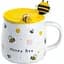Чашка керамічна Happy Life Bee з кришкою та ложкою honey bee 450 мл HP7199WY - мініатюра 1