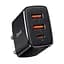 Зарядное устройство 3 порта Baseus 30 W (1Type-C + 2 USB) CCXJ-E01 черный - миниатюра 1
