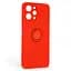 Силиконовый чехол для Xiaomi Redmi 12 4G, Icon Ring, красный, панель-накладка, с кольцом-подставкой на 360°, противоударный, возможность использования магнитных держателей, ArmorStandart (ARM68816) - мініатюра 1