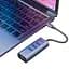 Мультипортовий адаптер USB Хаб Baseus Enjoy series Type-C to 3xUSB3.0+RJ45 CAHUB-M0G Grey - мініатюра 5