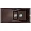 Кухонная мойка Adamant NEW LINE PLUS коричневая 975x495x235 мм, с крылом 97,5 см - миниатюра 1