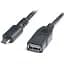 Кабель REAL-EL USB - micro USB V 2.0 (F/M), 0.1 м, черный (EL123500014) - миниатюра 1