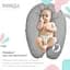 Подушка для вагітних та годування Papaella, 170х30 см, сірий (8-33266) - мініатюра 3