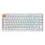 Клавіатура механічна J1 82Key, K pro Brown, WL/BT/USB-A, QMK, Hot-swap, EN/UKR, RGB, білий Keychron teh0013903 - мініатюра 2