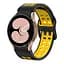 Браслет Galaxy Sport для Samsung Galaxy Watch 4 - чорно-жовтий ширина кріплення 20мм силікон Watchbands (W40-0WB81396995) - мініатюра 2
