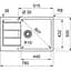 Кухонна мийка Franke Sirius 2.0 S2D 611-78 XL (143.0621.339) з тектонайта - врізна - Сіра - мініатюра 2