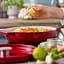 Сотейник KitchenAid чавунний з кришкою 26 см 2.77 л червоний (CC009009-001) - мініатюра 6