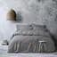 Постільна білизна Lotus Home Washed cotton - Solid antracite євро - мініатюра 3
