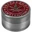 Гриндер для измельчения табака Амстердам HL-243 COFFEESHOP Silver Red (10902) - миниатюра 1