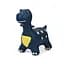 Дитяча іграшка-стрибун "Динозавр" Bambi MS 4152-1(Black) гума, до 20 кг - мініатюра 1