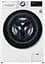 Стиральная машина LG с фронтальной загрузкой F4V9RW9W, 10,5кг, 1400, A+++, Пар, глубина 56см, Дисплей, Инвертор, Белый (F4V9RW9W) - миниатюра 1