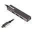 USB-Хаб Maxxter USB 3.0 Type-C HU3С-4P-02 на 4 порти, метал, темно-сірий (HU3С-4P-02) - мініатюра 1